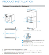 T Midea 60cm Built-In Oven 9 Functions