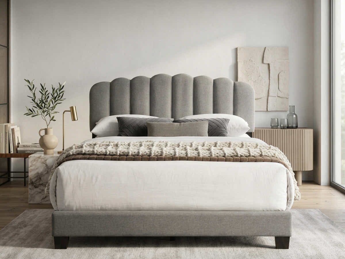 Innogen Bed Frame Grey - Double