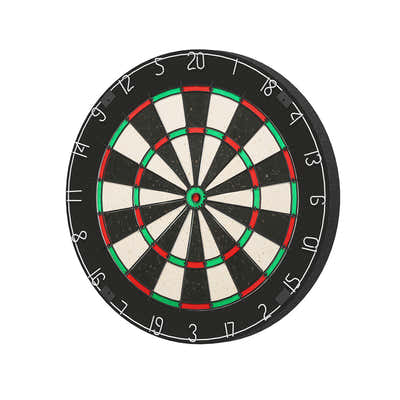 DS NA 18" Dartboard Dart Board with Steel Darts Competition Party Game