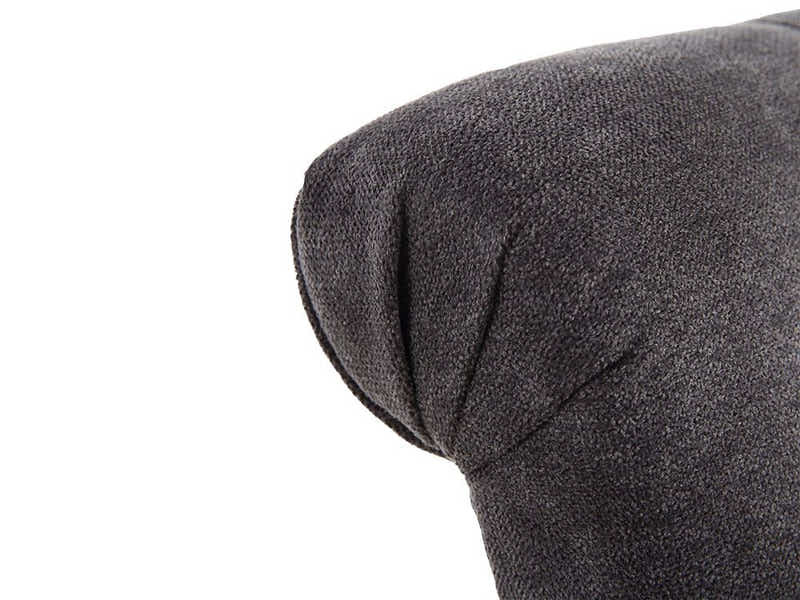 Grey Fabric Dining Chair with Wood Legs - Set of 2