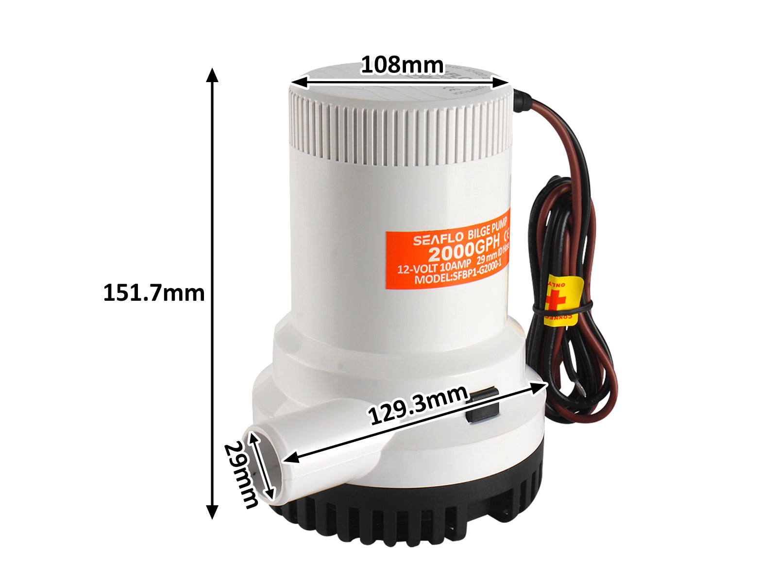 Bilge Pump 2000Gph