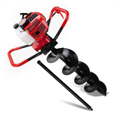 DS NA Giantz 80CC Petrol Post Hole Digger Drill Borer Fence Extension Auger Bits