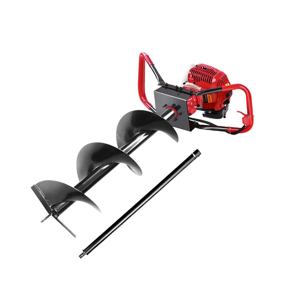 DS NA Giantz 80CC Petrol Post Hole Digger Drill Borer Fence Extension Auger Bit