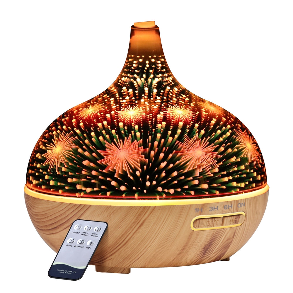 Aroma 3D Firework Air Humidifier Purifier 400ml Remote Control