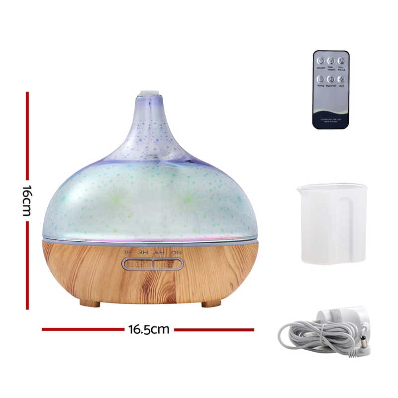Aroma 3D Firework Air Humidifier Purifier 400ml Remote Control