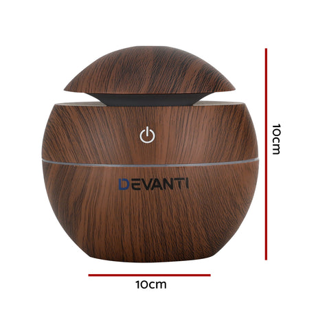 DS NA Devanti Aroma Diffuser Aromatherapy Dark Wood 130ml