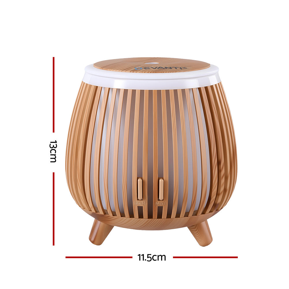 DS NA Devanti Ultrasonic Aroma Diffuser Aromatherapy 140ml LED Lights ...