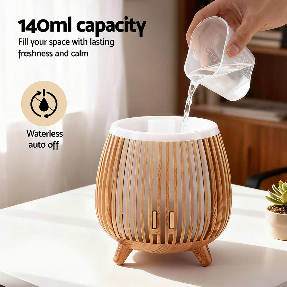 DS NA Devanti Ultrasonic Aroma Diffuser Aromatherapy 140ml LED Lights
