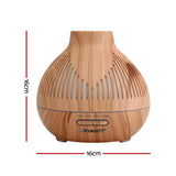DS NA Devanti Ultrasonic Aroma Diffuser Aromatherapy 400ml LED Lights wood grain