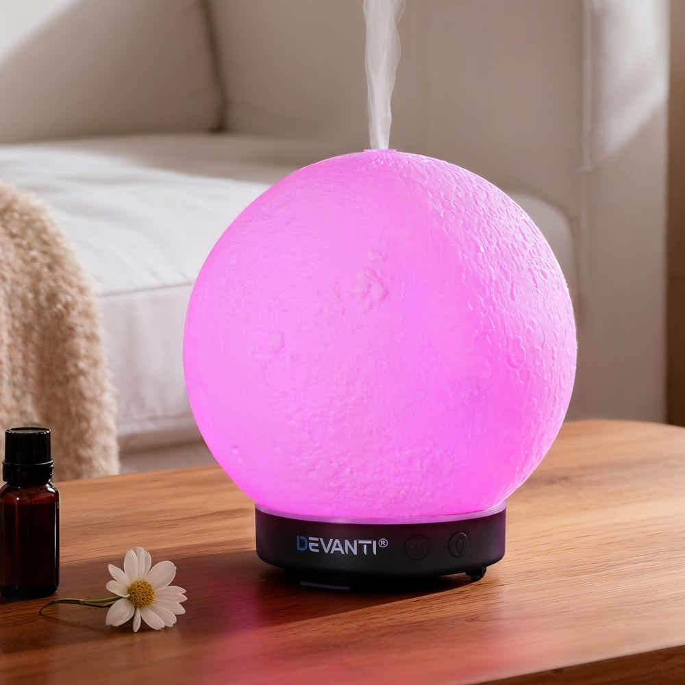 DS NA Devanti Ultrasonic Aroma Diffuser Aromatherapy Moon Lamp 100ml