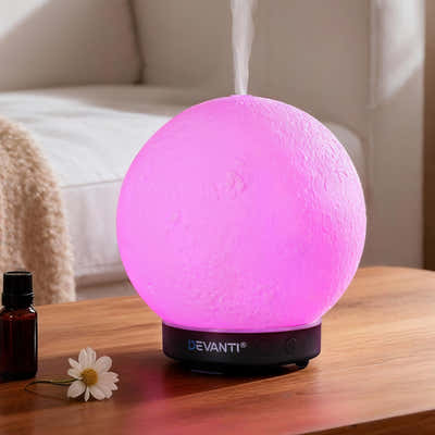 DS NA Devanti Ultrasonic Aroma Diffuser Aromatherapy Moon Lamp 100ml