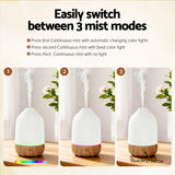 DS NA Devanti Ultrasonic Aroma Diffuser Aromatherapy 100ml LED Lights Auto