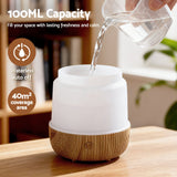 DS NA Devanti Ultrasonic Aroma Diffuser Aromatherapy 100ml LED Lights Auto