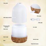 DS NA Devanti Ultrasonic Aroma Diffuser Aromatherapy 100ml LED Lights Auto