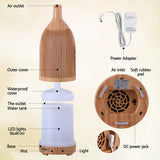 DS NA Devanti Ultrasonic Aroma Diffuser Aromatherapy 200ml LED Lights wood grain