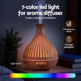 DS NA Devanti Ultrasonic Aroma Diffuser Aromatherapy 400ml LED Lights
