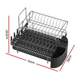 DS NA Dish Rack Drying Drainer Cup Holder Cutlery Tray Kitchen Organiser 2-Tier