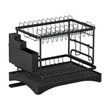 DS NA Dish Rack Expandable Drying Drainer Cutlery Holder Tray Kitchen 2 Tiers