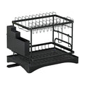 DS NA Dish Rack Expandable Drying Drainer Cutlery Holder Tray Kitchen 2 Tiers