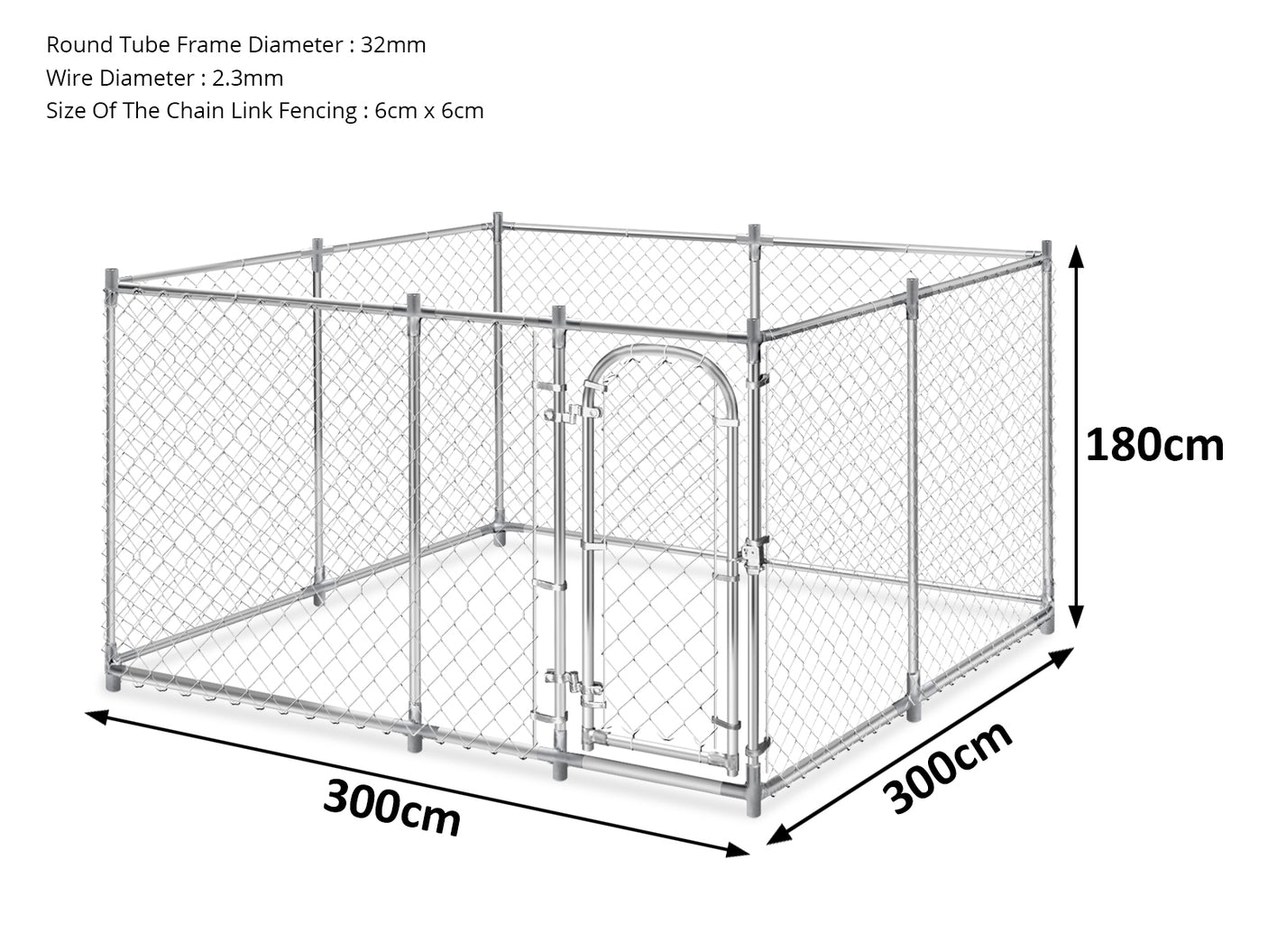 Dog Run B 3X3X1.8M