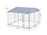 Dog run D with roof 3x3x2.3m