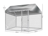 Dog Run with Roof - 2.3m x 2.3m x 1.7m