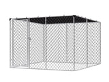 Dog run D with shade sail 3x3x1.8m