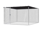 Dog run D with shade sail 2.3x2.3x1.2m