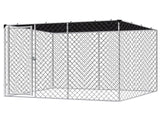 Dog run D with shade sail 4x2.3x1.8m