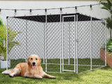 DS Dog run D with shade sail 4x4x1.8m