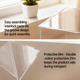 DS NA Artiss Clear Display Case Dustproof Protection Box For Car Toys 15CM