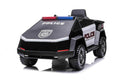Kids Ride On Police Truck Tesla Cyber Style - Black