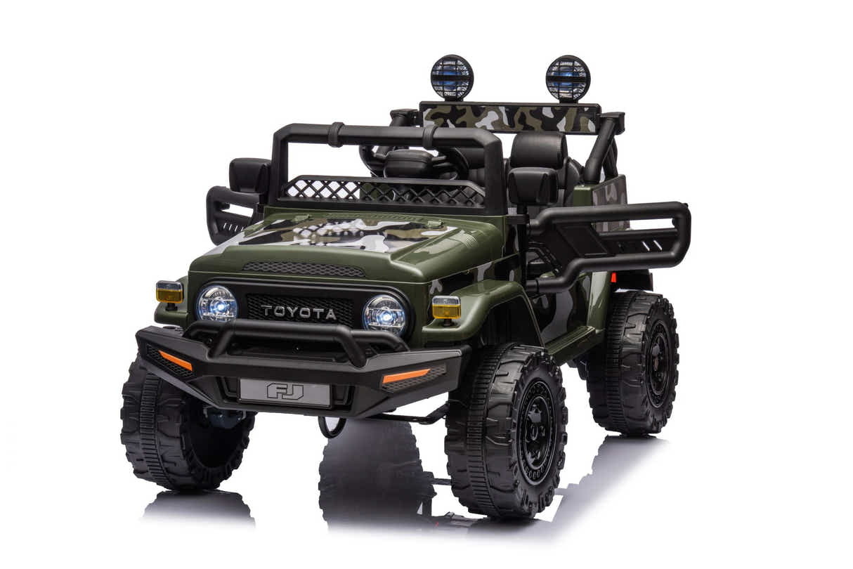 Kids Ride On Car License Toyota FJ Cruiser - Army Green
