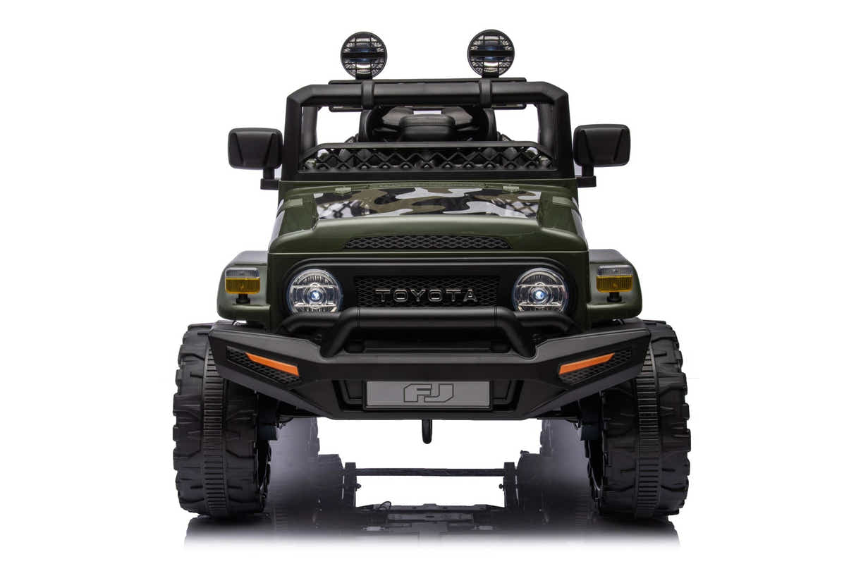 Kids Ride On Car License Toyota FJ Cruiser - Army Green