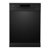 T Parmco 600mm Black Freestanding Dishwasher LED Display