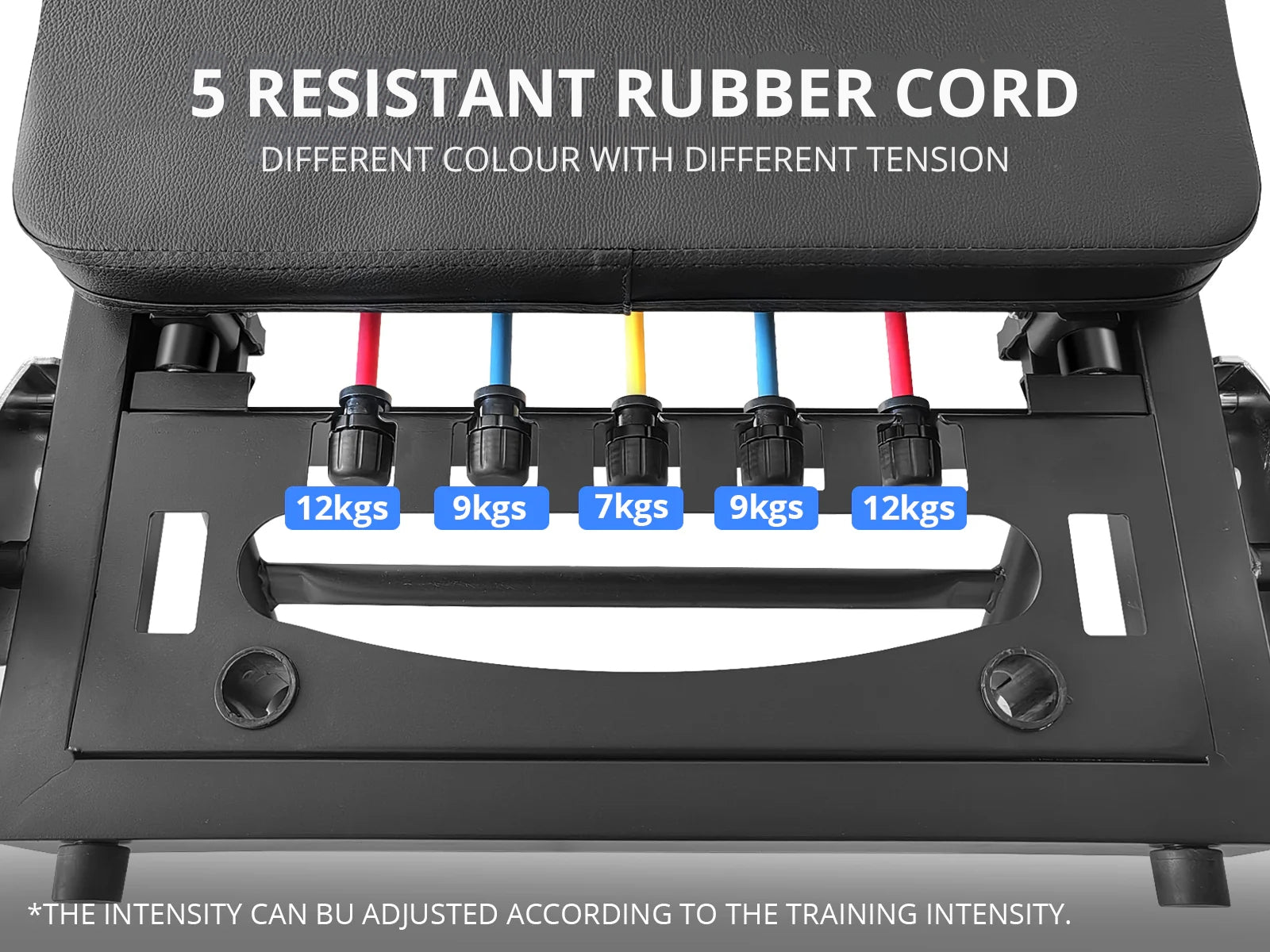 Foldable Pilates Reformer With Headrest Black