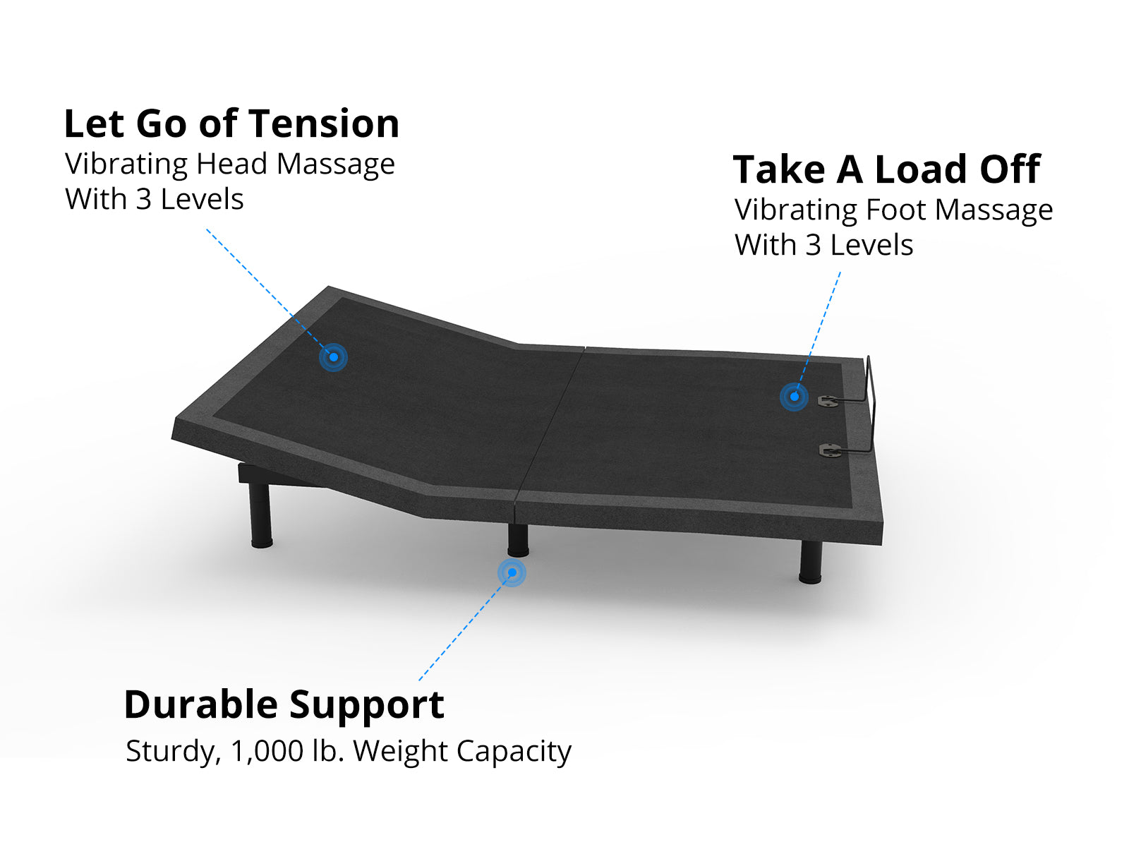 Aqua200 Electric Bed Base - Single
