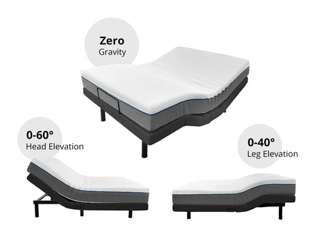 DS Adjustable Electric bed Aqua200M Queen with Mattress Combo