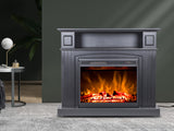 Mantel Electric Fireplace Suite - Black