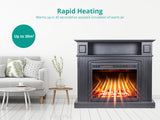 Mantel Electric Fireplace Suite - Black