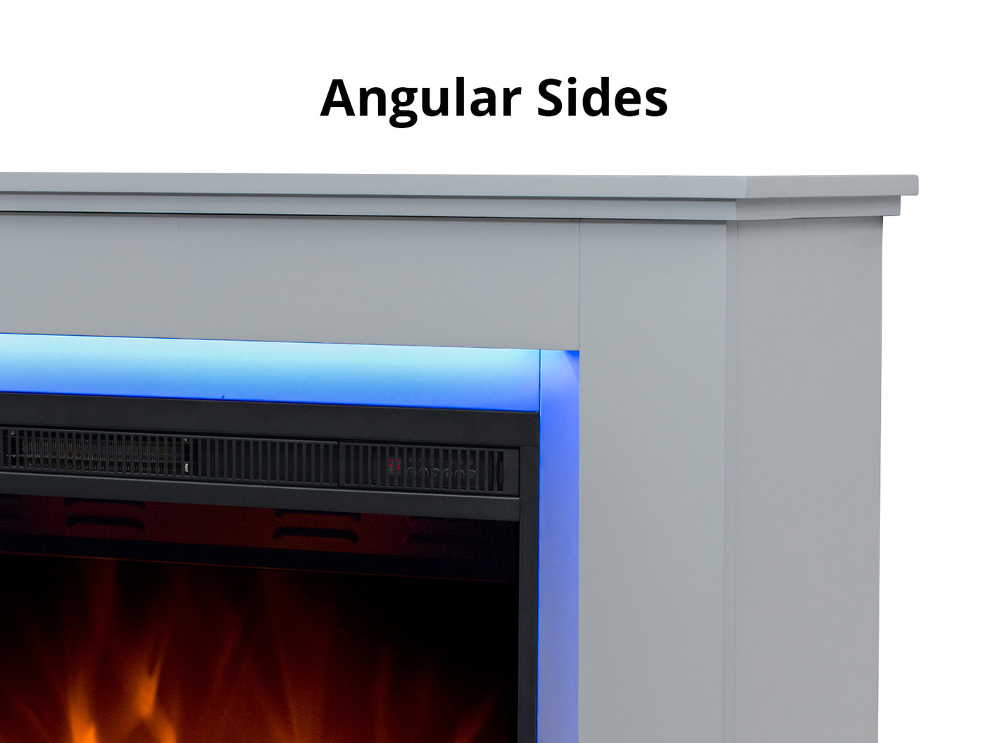 Electric Fireplace With Mantels LED Light