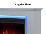 Electric Fireplace With Mantels LED Light