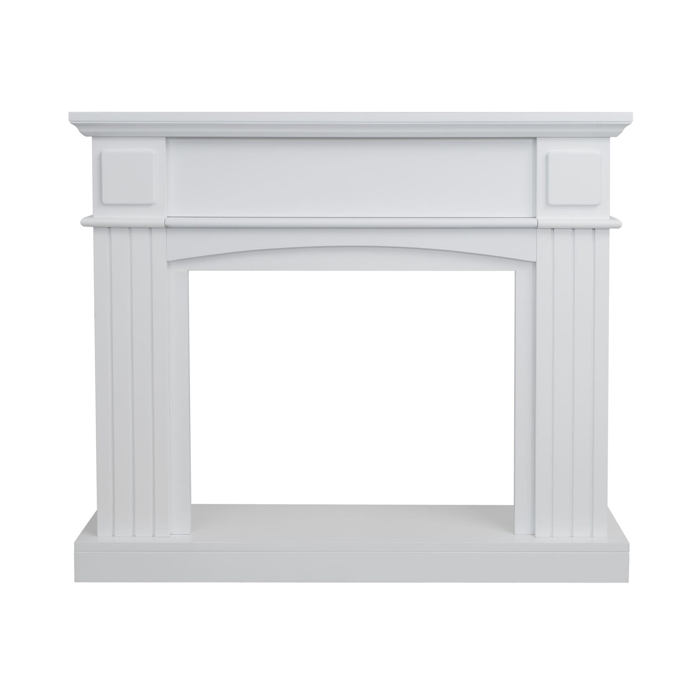 Electric Fireplace Suite White Mantel