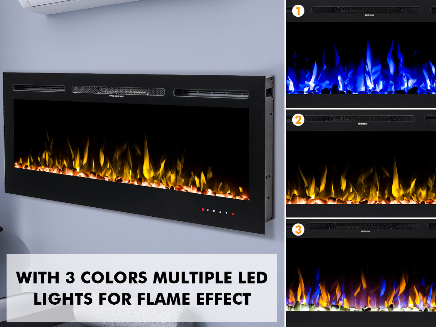 Electric Fireplace Wall Mounted