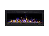 Electric Fireplace 50”Wall Mounted /Recessed Electric Fireplace Crystals