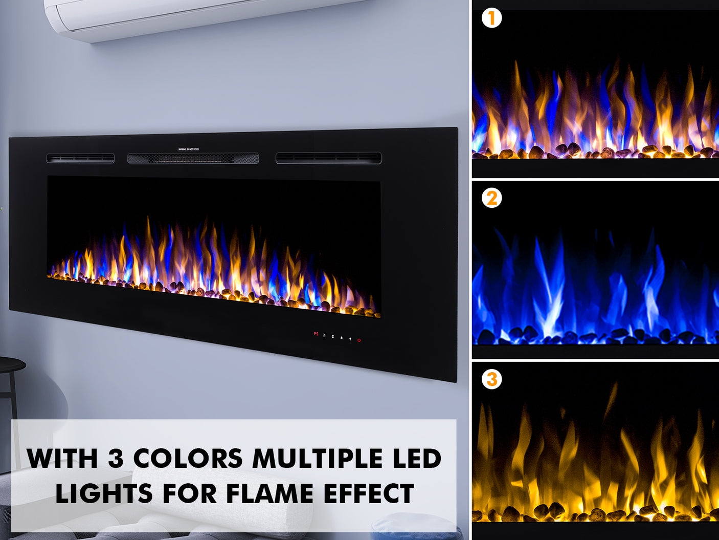 Electric Fireplace Wall Mounted