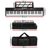 61 Keys Foldable Electronic Piano Keyboard Digital Electric w/ Carry Bag