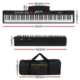 DS NA 88 Keys Foldable Electronic Piano Keyboard Digital Electric w/ Carry Bag
