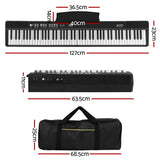 DS NA 88 Keys Foldable Electronic Piano Keyboard Digital Electric w/ Carry Bag