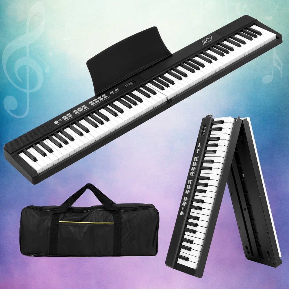 DS NA 88 Keys Foldable Electronic Piano Keyboard Digital Electric w/ Carry Bag